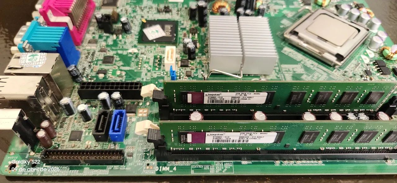Placa Mãe Dell Optiplex 980 processador e memória ram ddr3