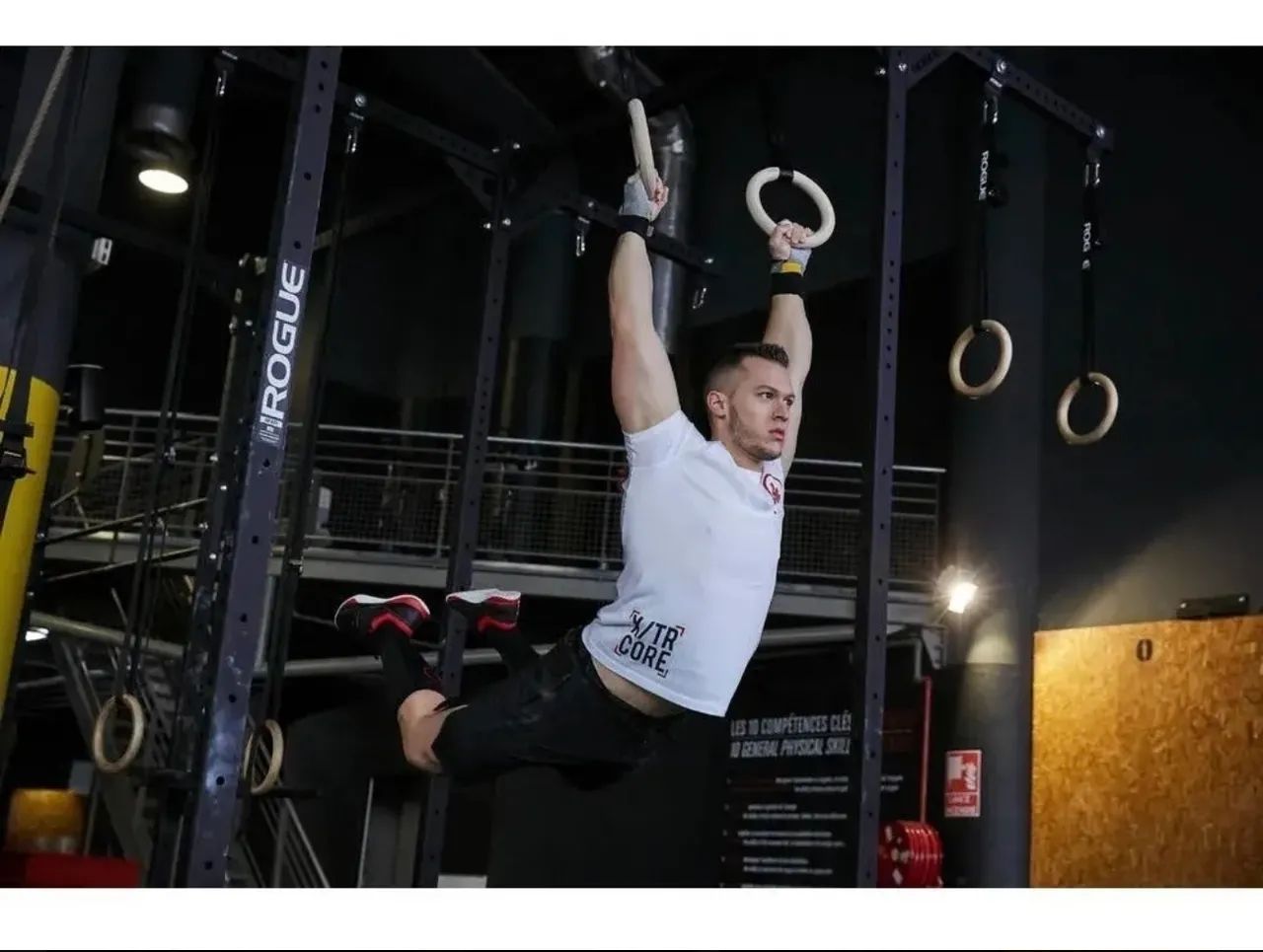 Argola Madeira Crossfit Suspensa Olimpica M1 Fitness - Foto 5