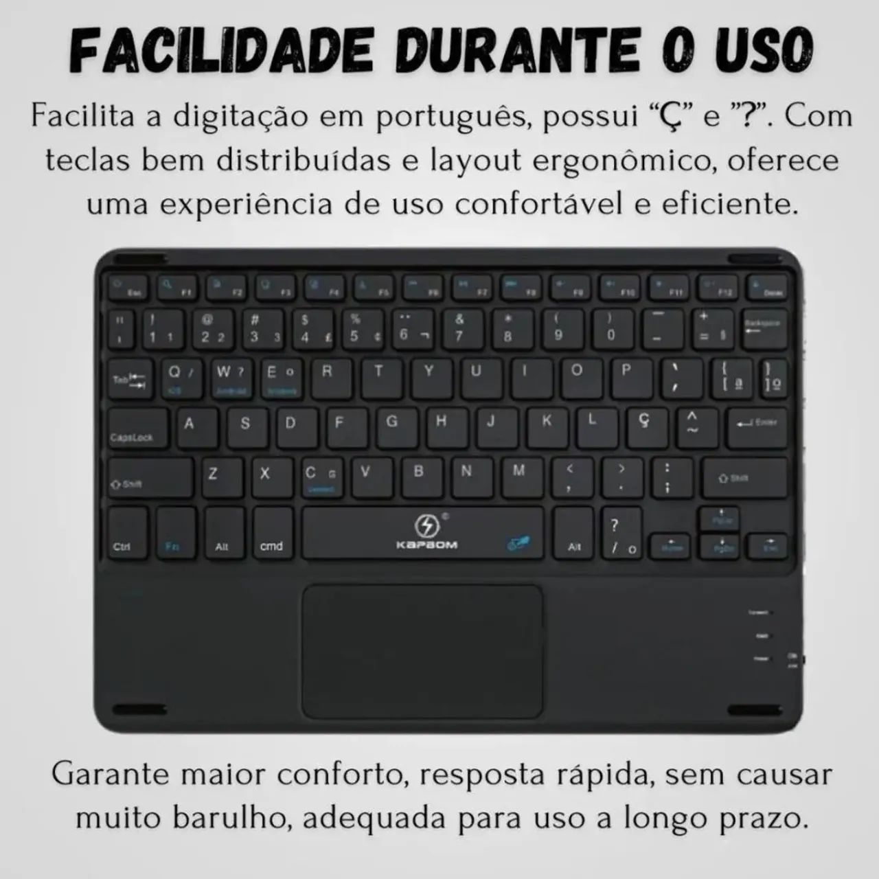 Teclado Bluetooth Sem Fio Ima Slim Celular Tablet  - Foto 3