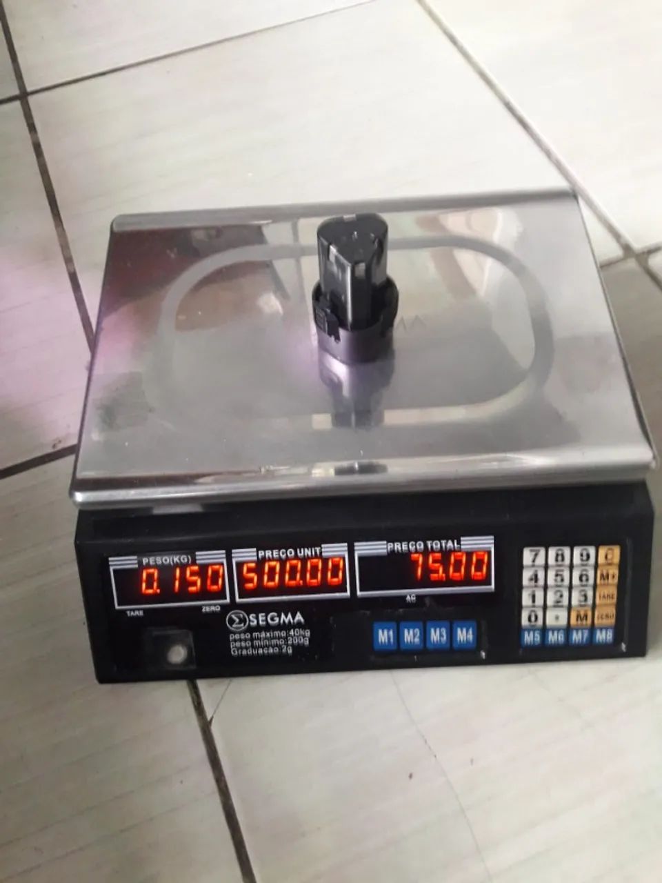 balança eletrônica 40kg 2 em 2 gramas  - Foto 2