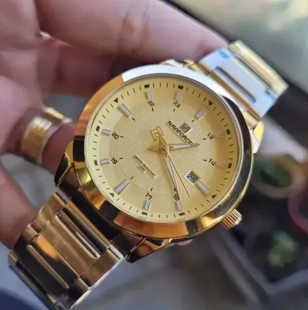 Relógio de Pulso Dourado Naviforce-NF8029 - Foto 4