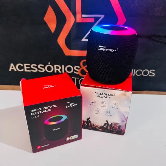 Caixa de Som Bluetooth portátil da marca Grasep - D-Y29 - Foto 3