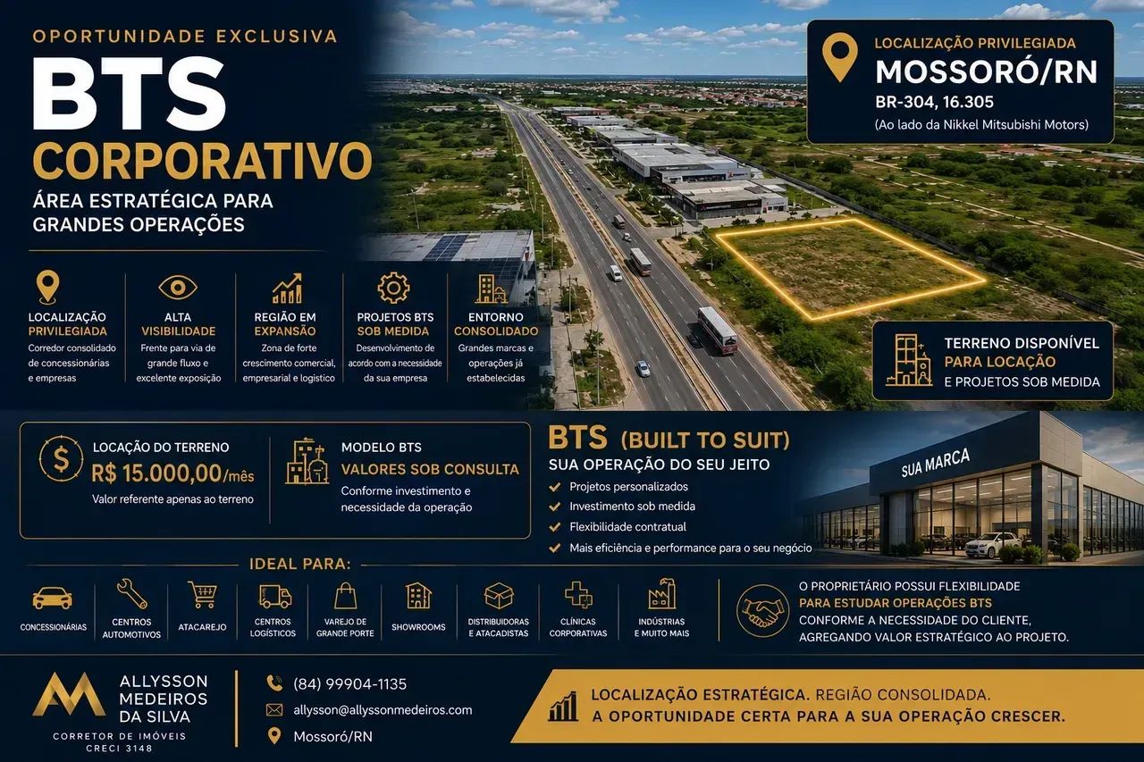 BTS CORPORATIVO | ÁREA ESTRATÉGICA NA BR-304  MOSSORÓ/RN - Foto 3