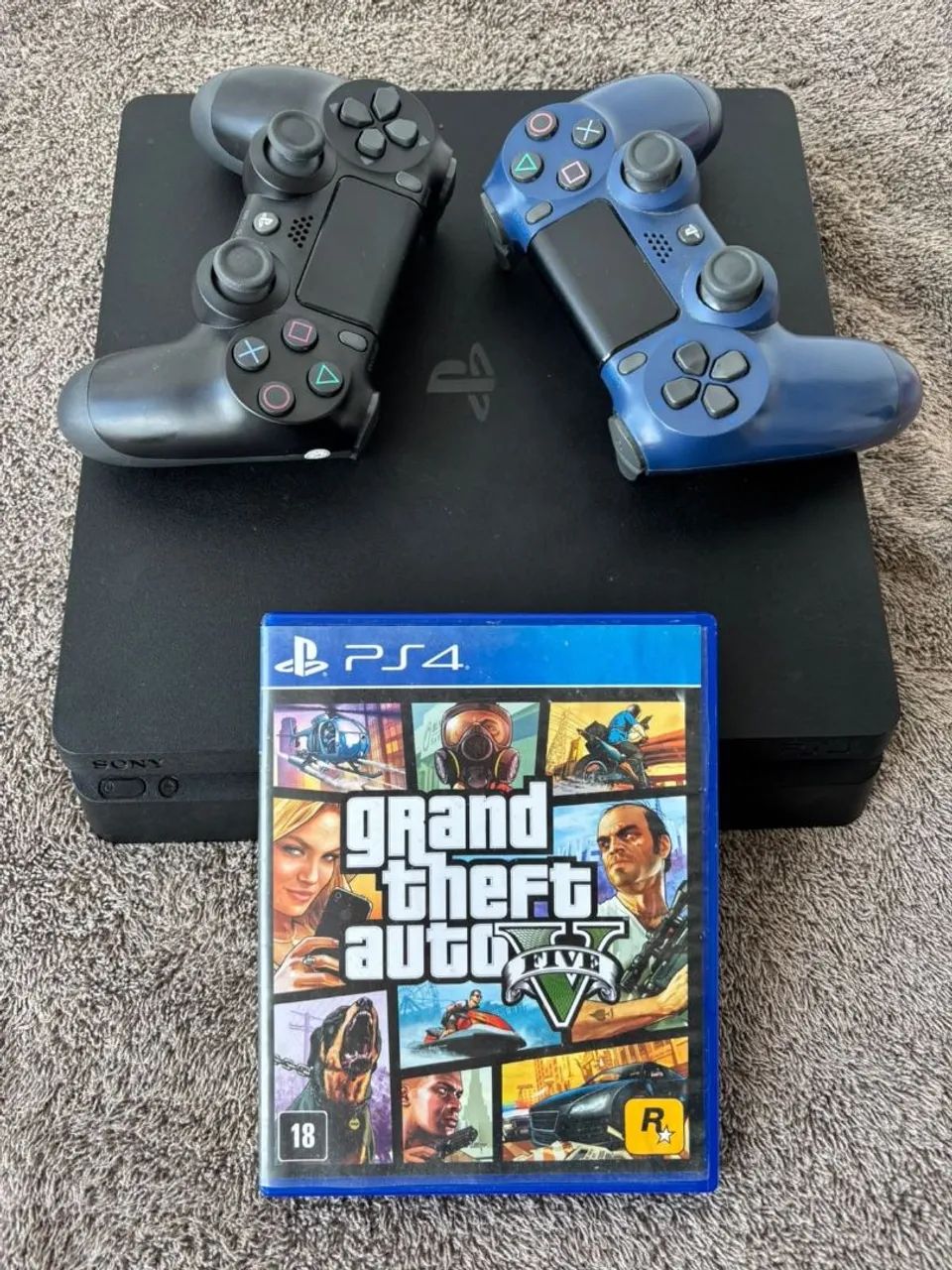 Ps4 1 tera 2 controles e jogo de brinde