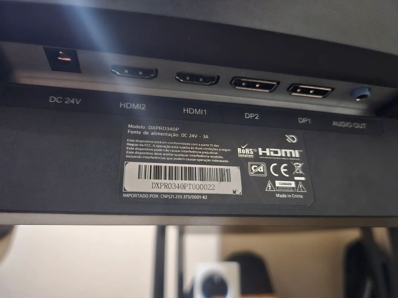 Monitor Gamer Ultrawide 144hz 1440p (com defeito) - Foto 3