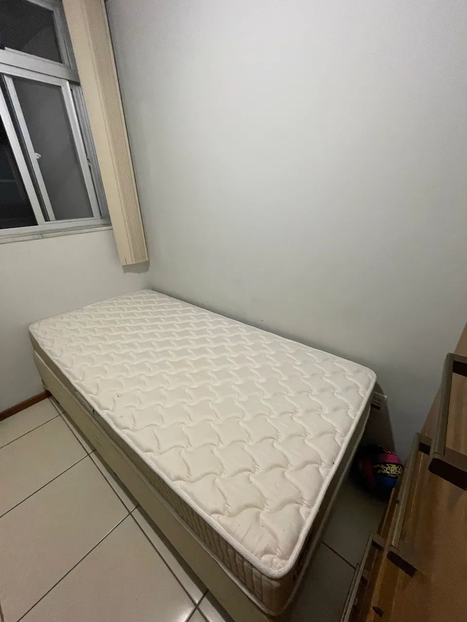 Cama box solteiro D33 novinha!! - Foto 3