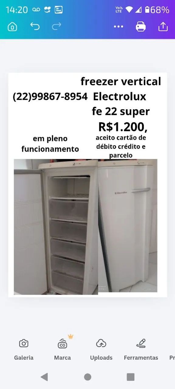 Freezer vertical Electrolux fe 22 super  - Foto 3