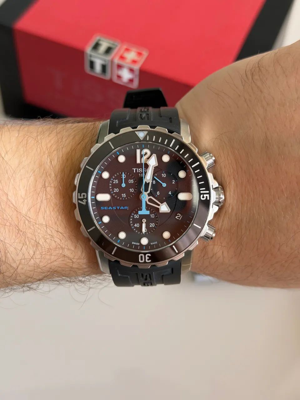 Relógio tissot seastar azul original  - Foto 2