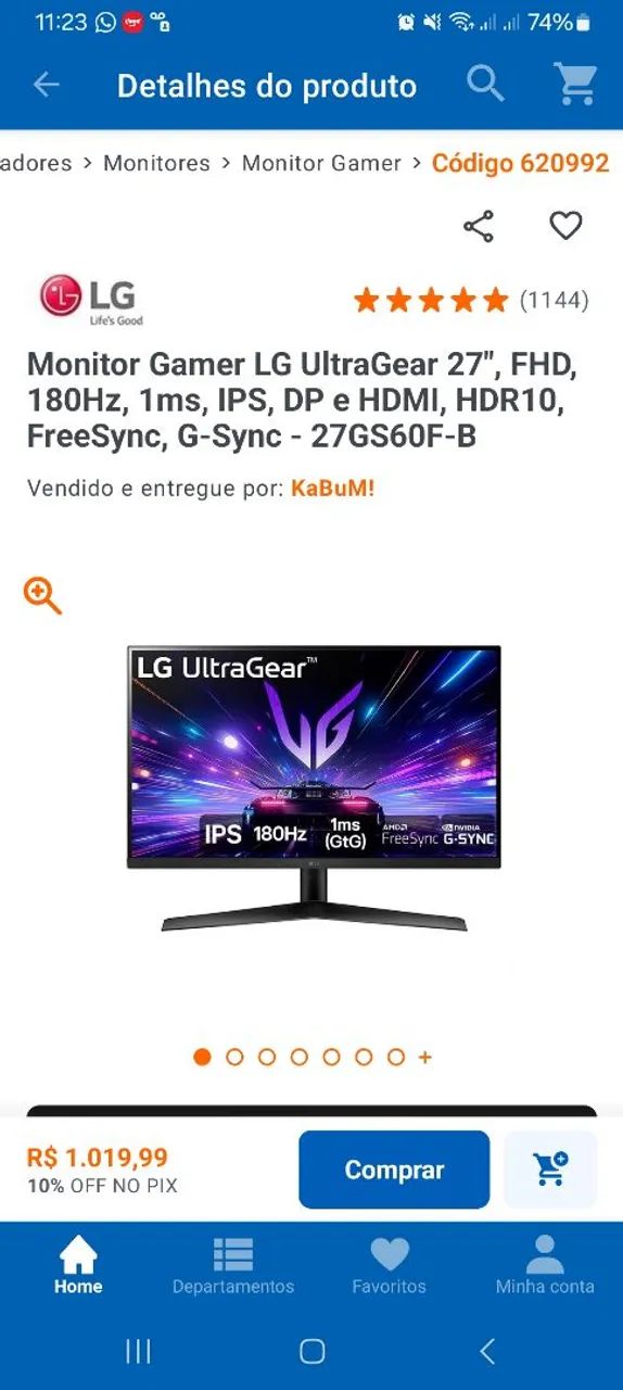 monitor gamer 180hz