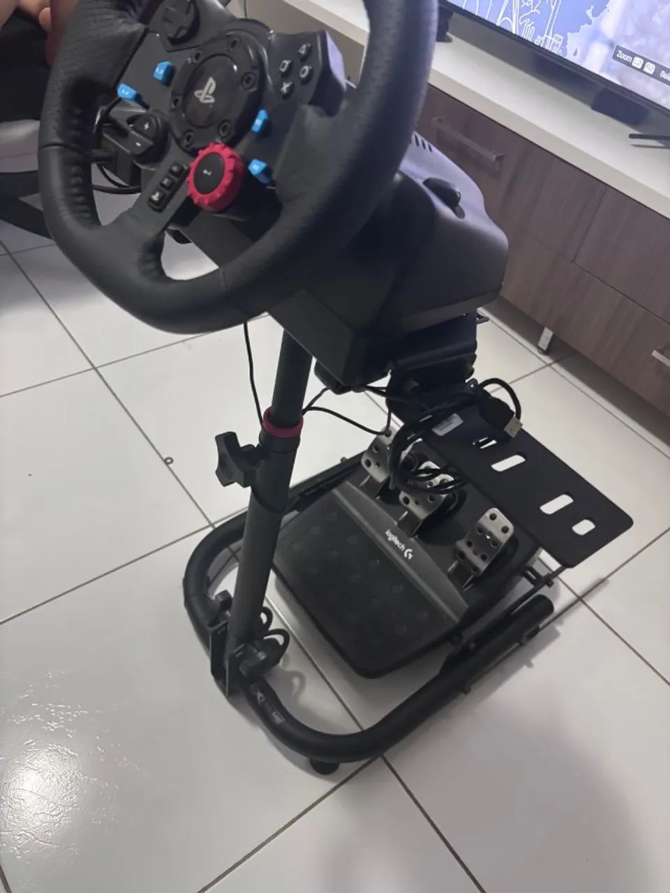 VOLANTE LONGITEC + SUPORTE - Foto 4