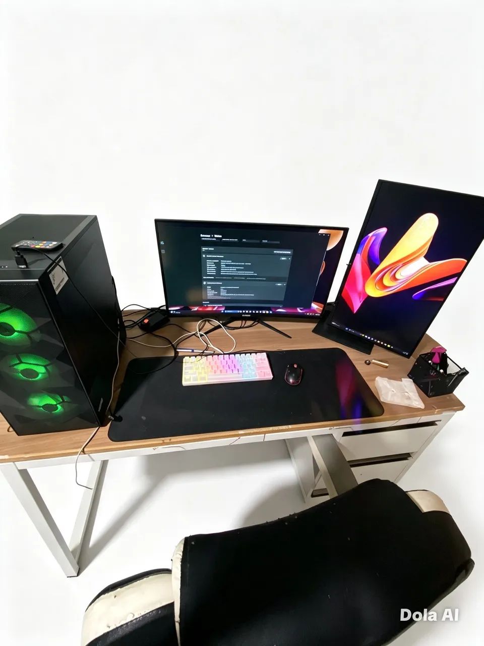 KIT GAMER COMPLETO PC + 2 MONITORES