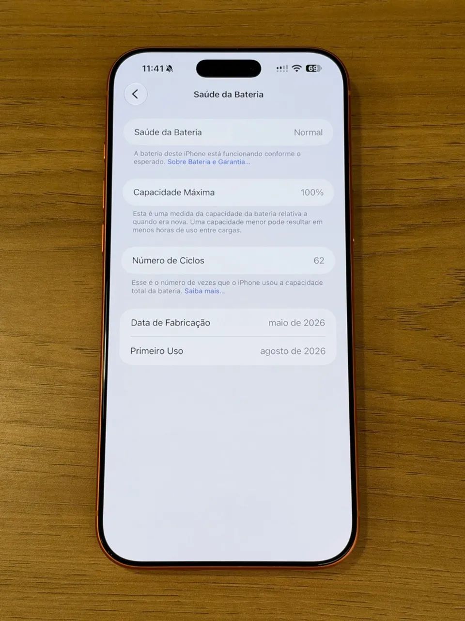 iPhone 17 Pro Max - 100% Bateria