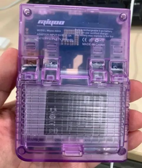 Miyoo Mini Plus Roxo Transparente + Brindes e Acessórios - Foto 2