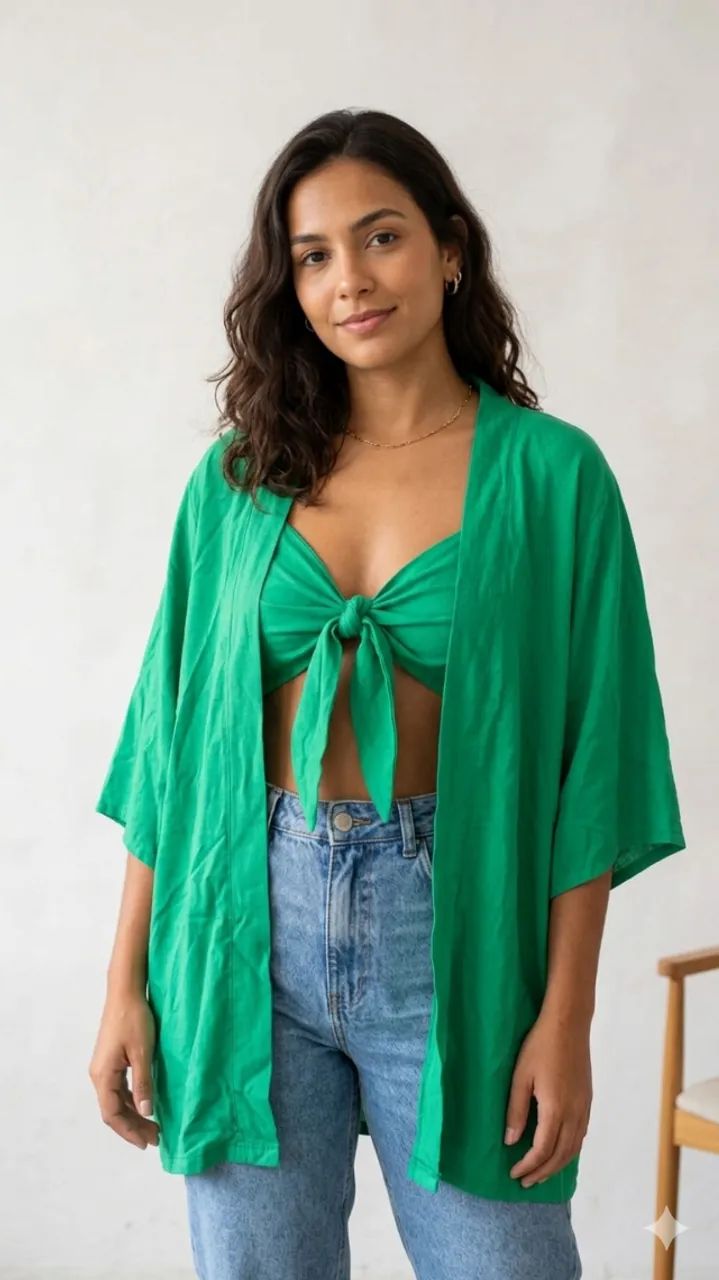 conjunto kimono feminino