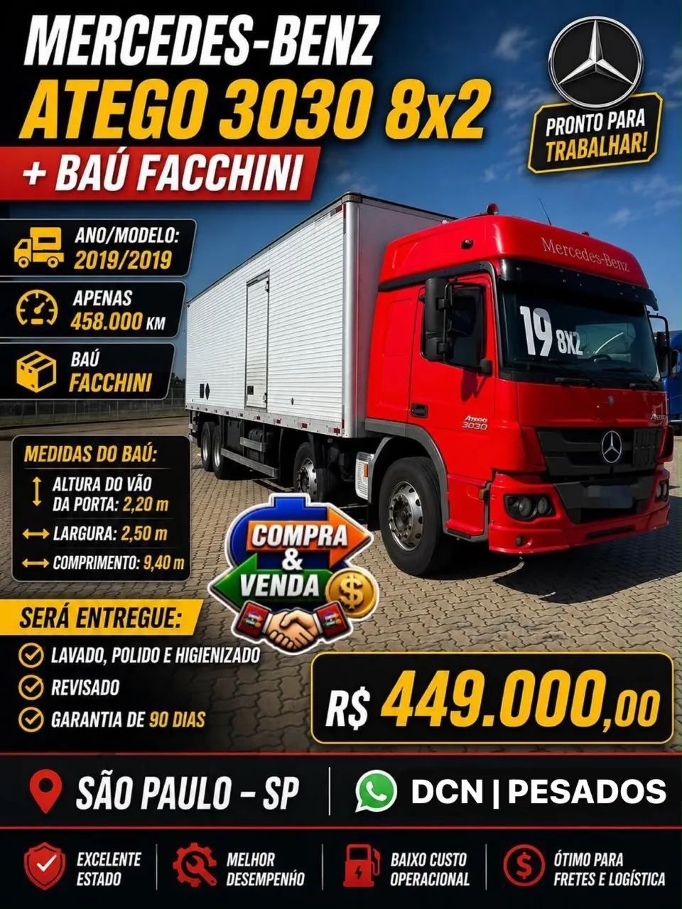 Caminhoes 3/4 Chassi Baú Munk Basculante Plataforma Tanque - Foto 2