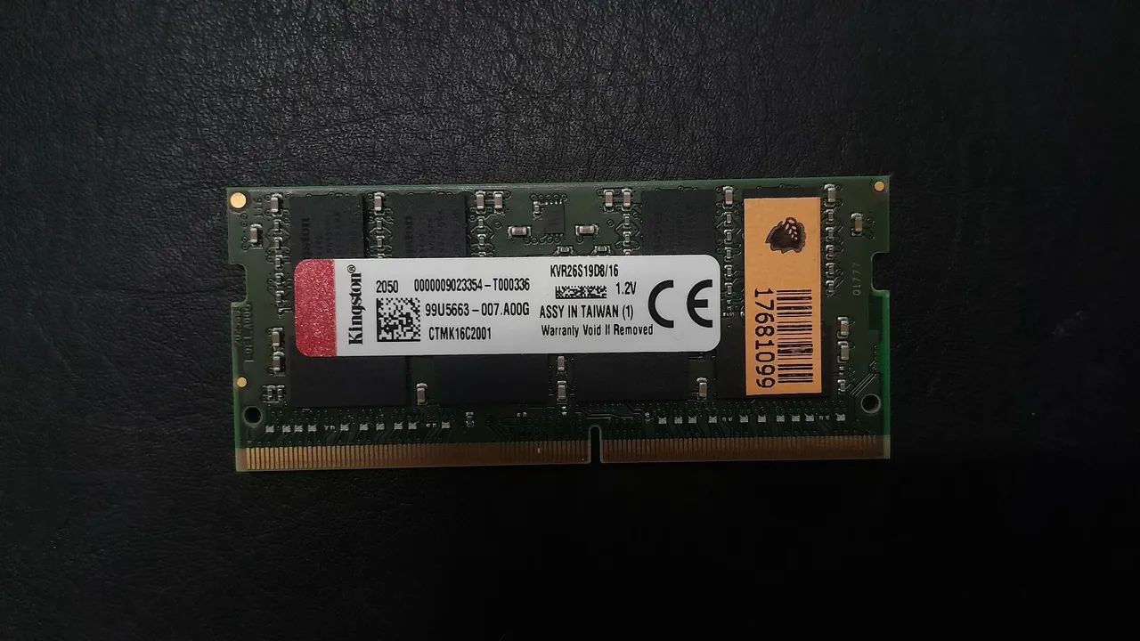 Memória Kingston 16GB DDR4 (NOTEBOOK) - Foto 2