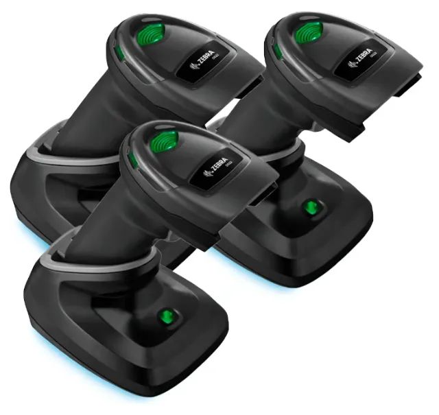 Kit Zebra 03 Leitores Sem Fio Ds2278 2d Usb (zbr02) Cor Twilight Black Tipo De Conector Do