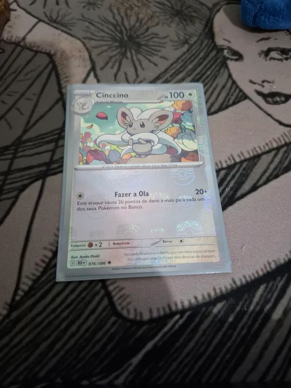 Cinccino Master ball 076/086 Black bolt  - Foto 3