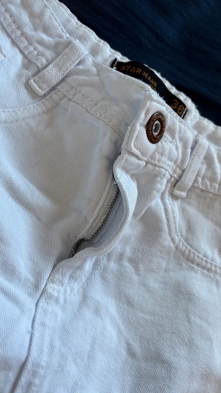 Mini Saia jeans branca  - Foto 3