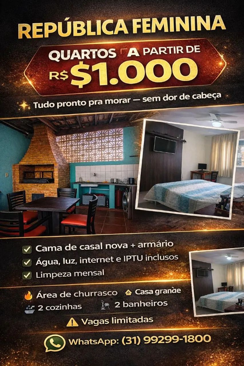 Quartos femininos mobiliados - Foto 2