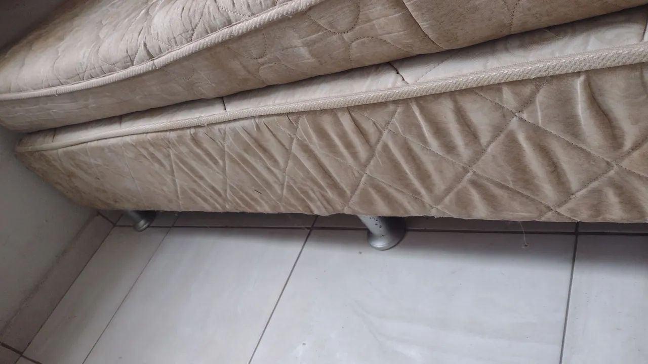Cama box solteiro e colchão  - Foto 3