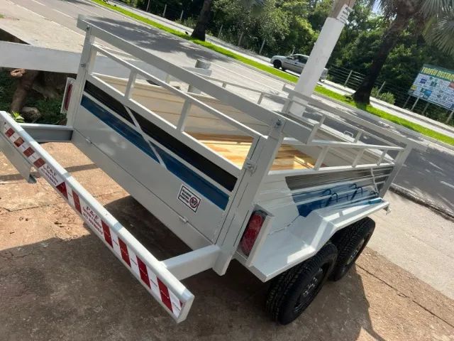 REBOQUE CARRETINHA 2 EIXOS NOVO - Foto 2