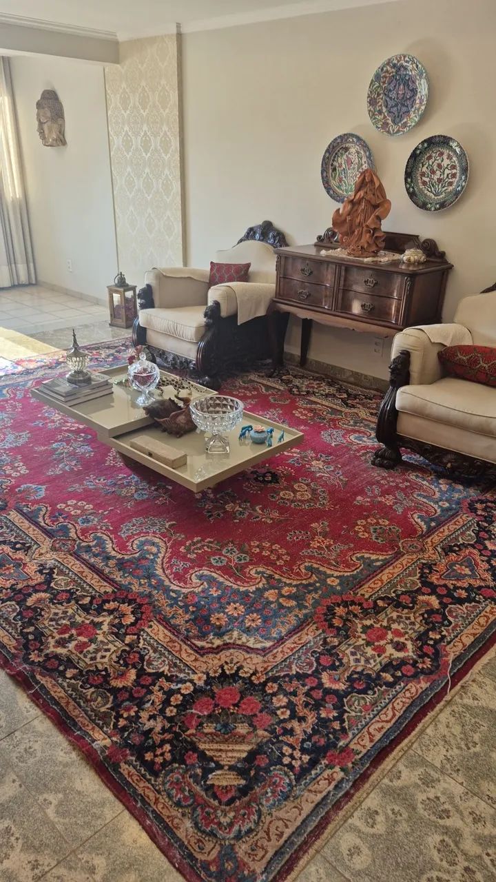 12M² KASHAN FLORAL ASSINADO