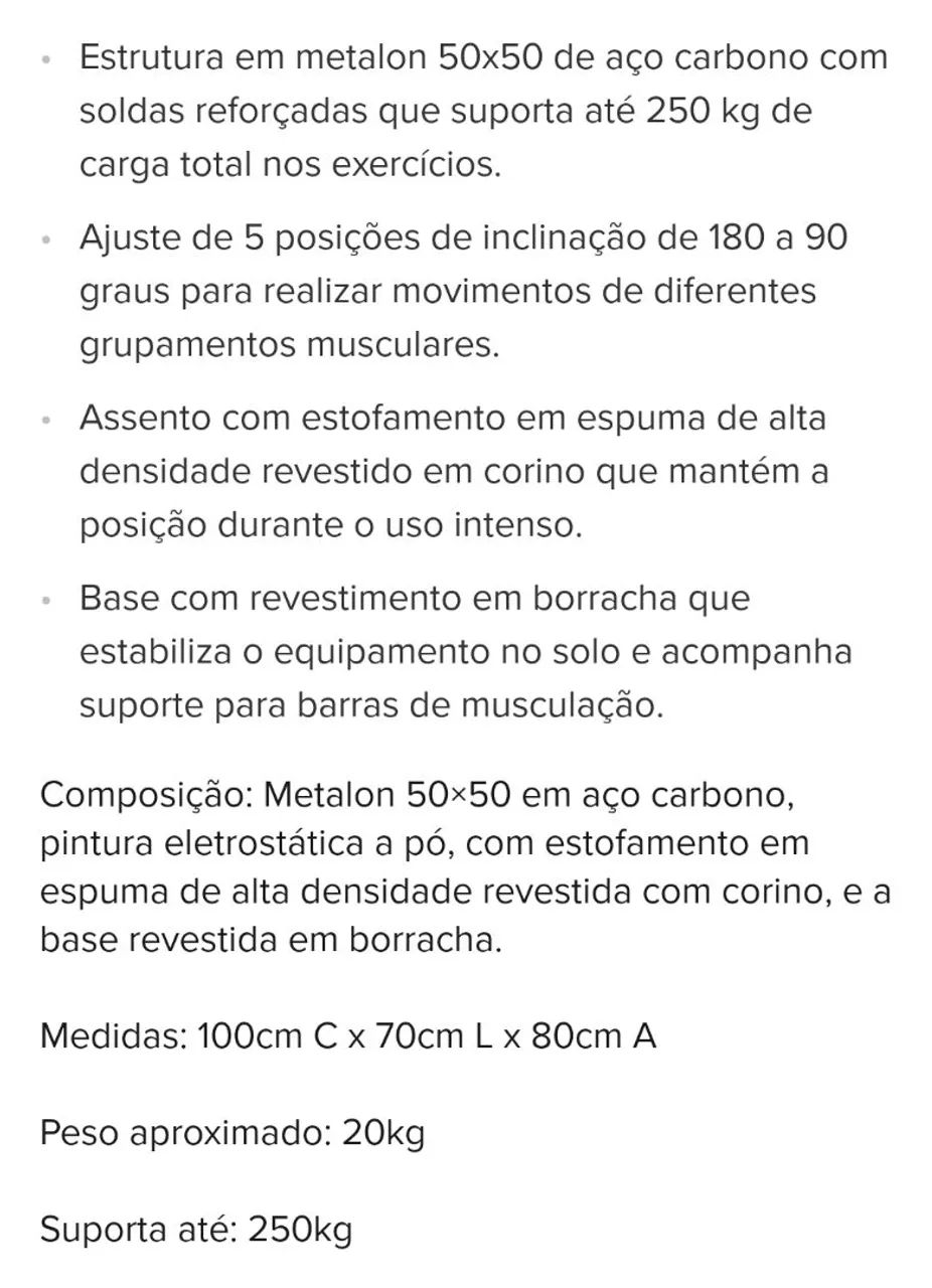EQUIPAMENTO DE TREINO MUSCULAÇÃO  - Foto 5