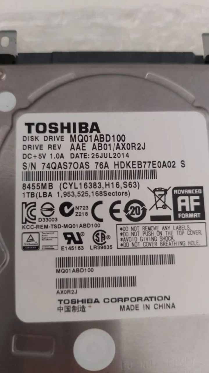 HD Toshiba - 1 Tb - Foto 2