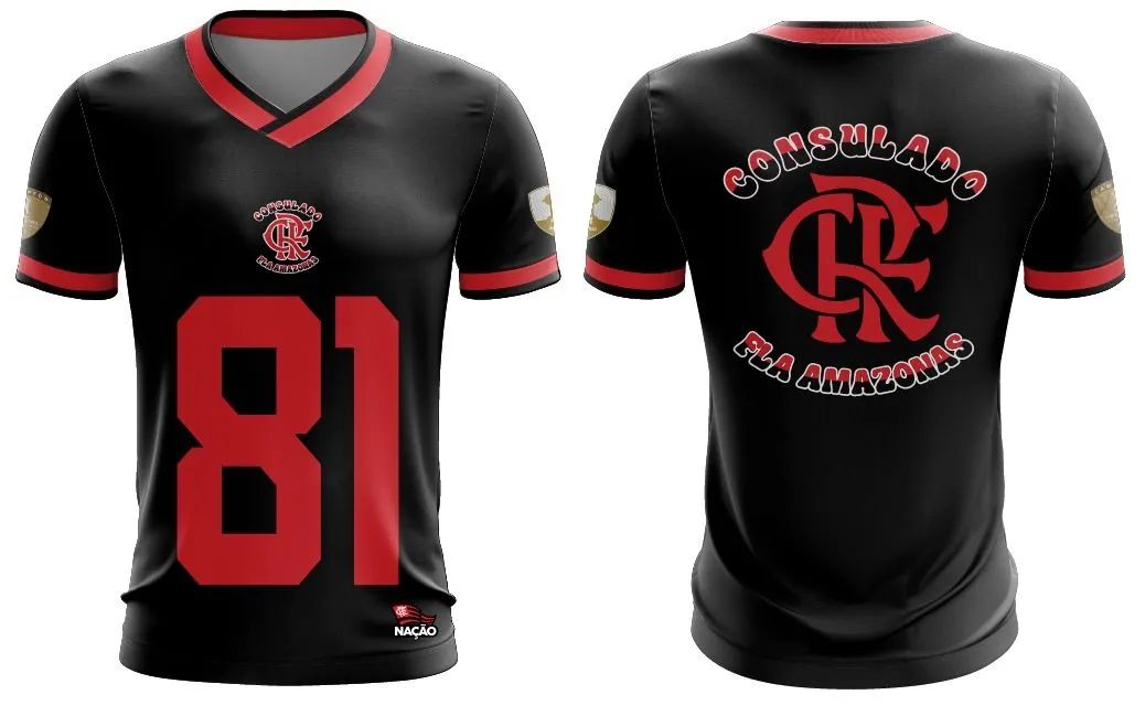 CAMISA CONSULADO RUBRO NEGRO FLA AMAZONAS  - Foto 4
