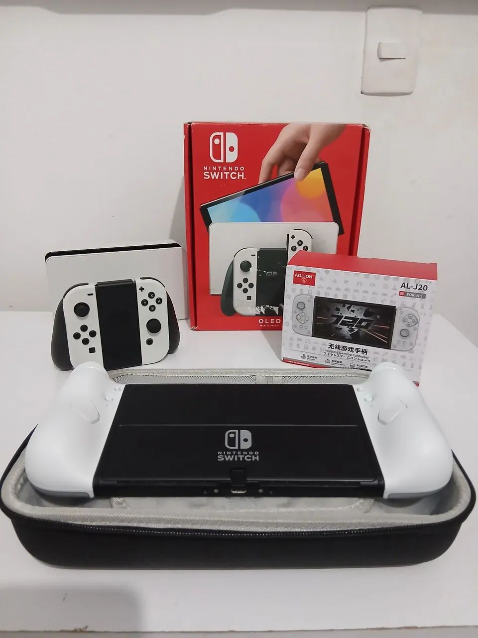 Switch OLED + Controles Ergonômicos + Case - Foto 2