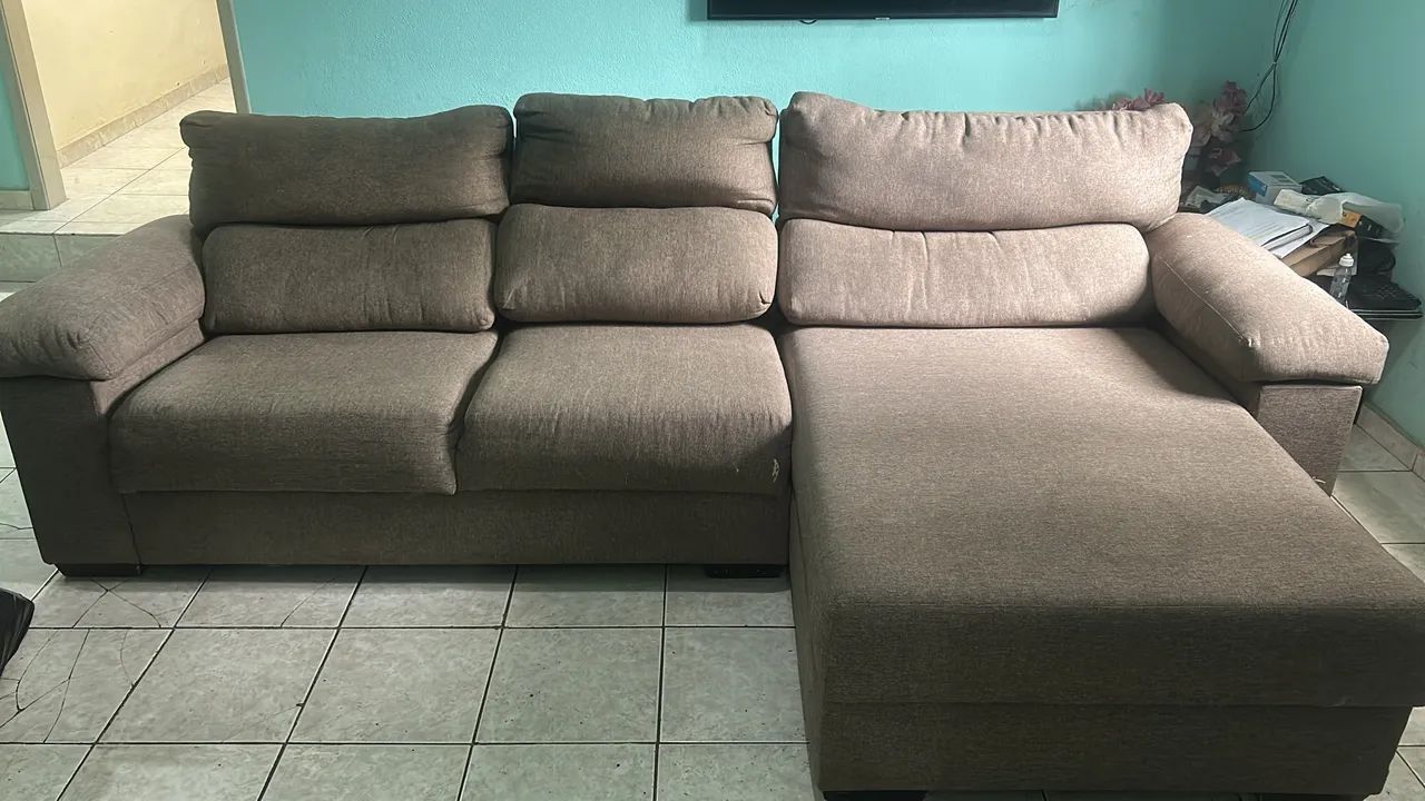 Sofá retrátil 3 lugares
