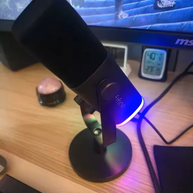 Microfone dinâmico USB/XLR FIFINE - Controles de E/S, para PC PS5/4, mixer MIC AM8 - Foto 2