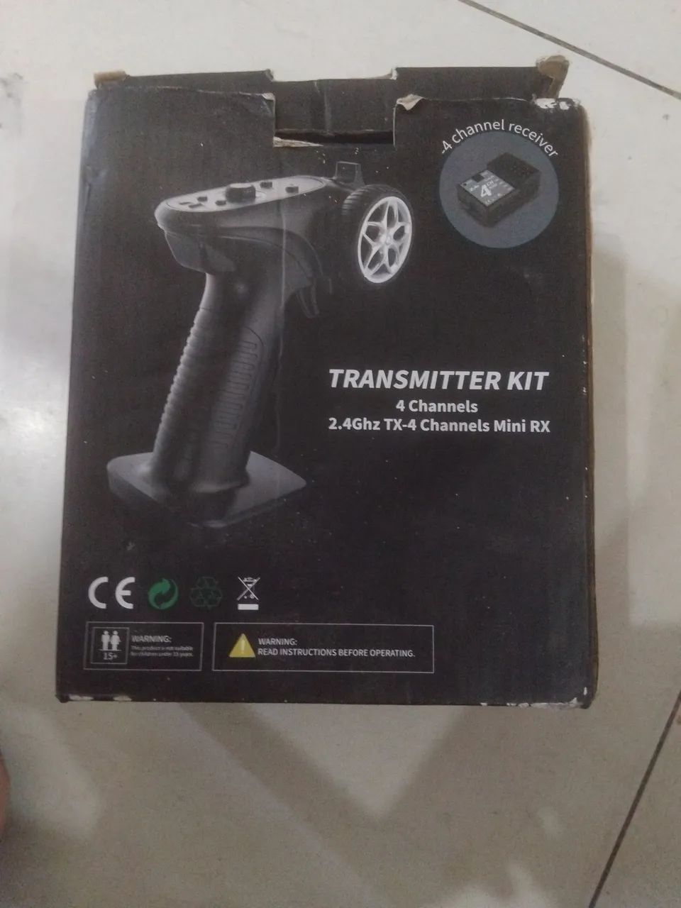 Rádio Controle p/a automodelo (Receptor não incluso)