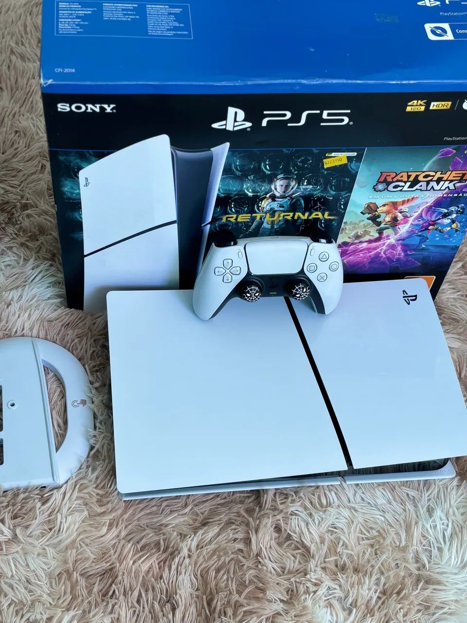 PS5 SLIM + CAIXA + CONTROLE E JOGOS? - Foto 3