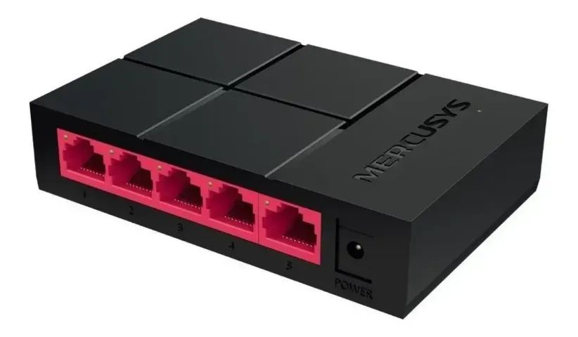 Switch de mesa Mercusys de 5 portas 10 100 1000mbps Gbits - Foto 3