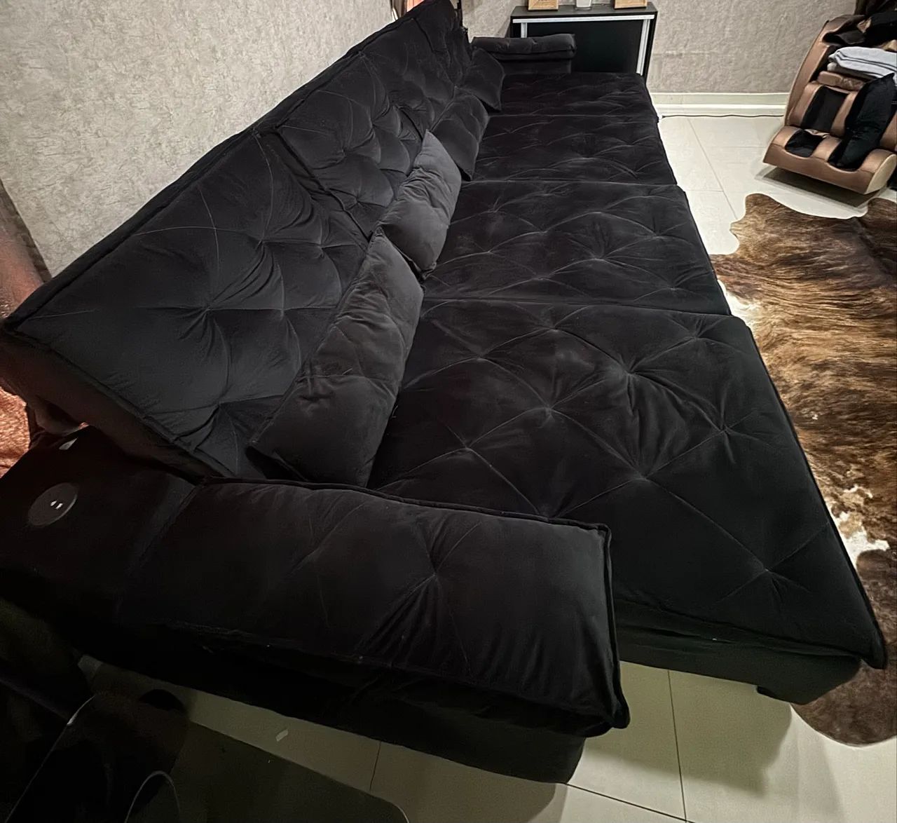 Sofá  super confortável 3.3 metros retrátil 4 módulos  - Foto 3