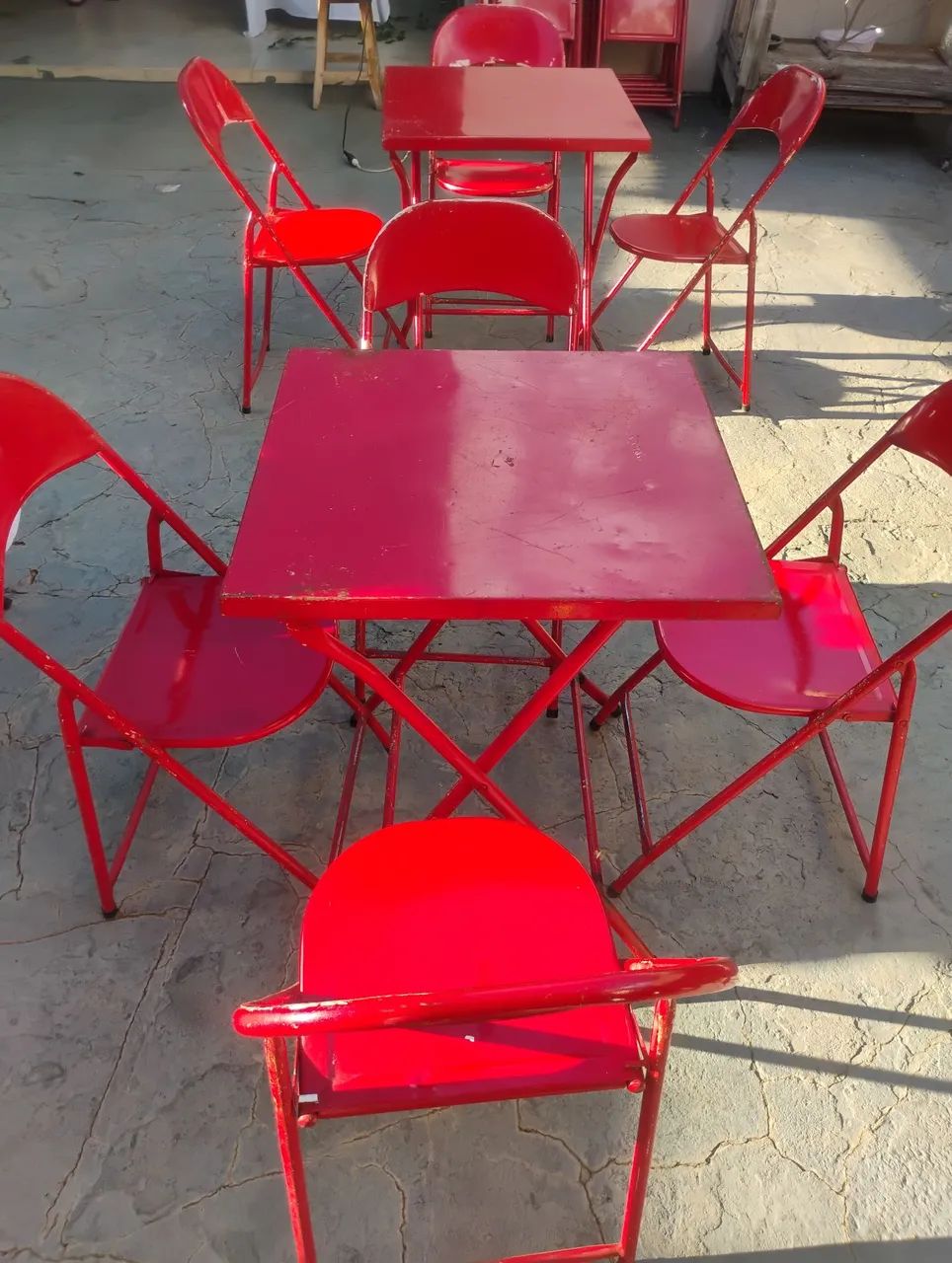 Jogo de mesa de metal. - Foto 3
