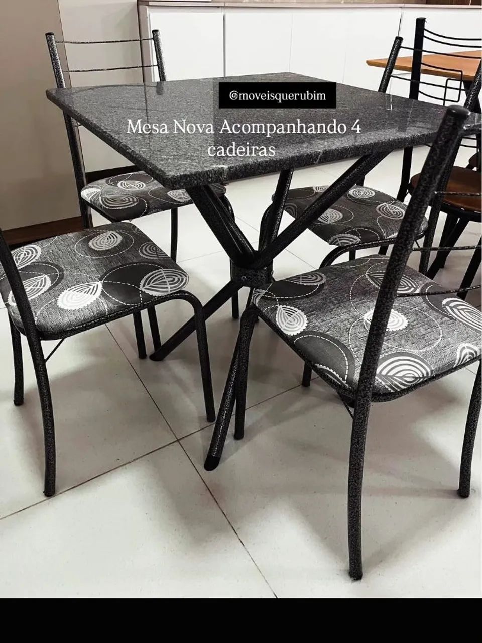 Mesa de Cozinha Nova com 4 cadeiras  - Foto 4