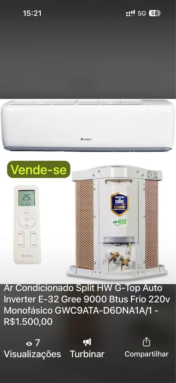 Ar condicionado Gree 