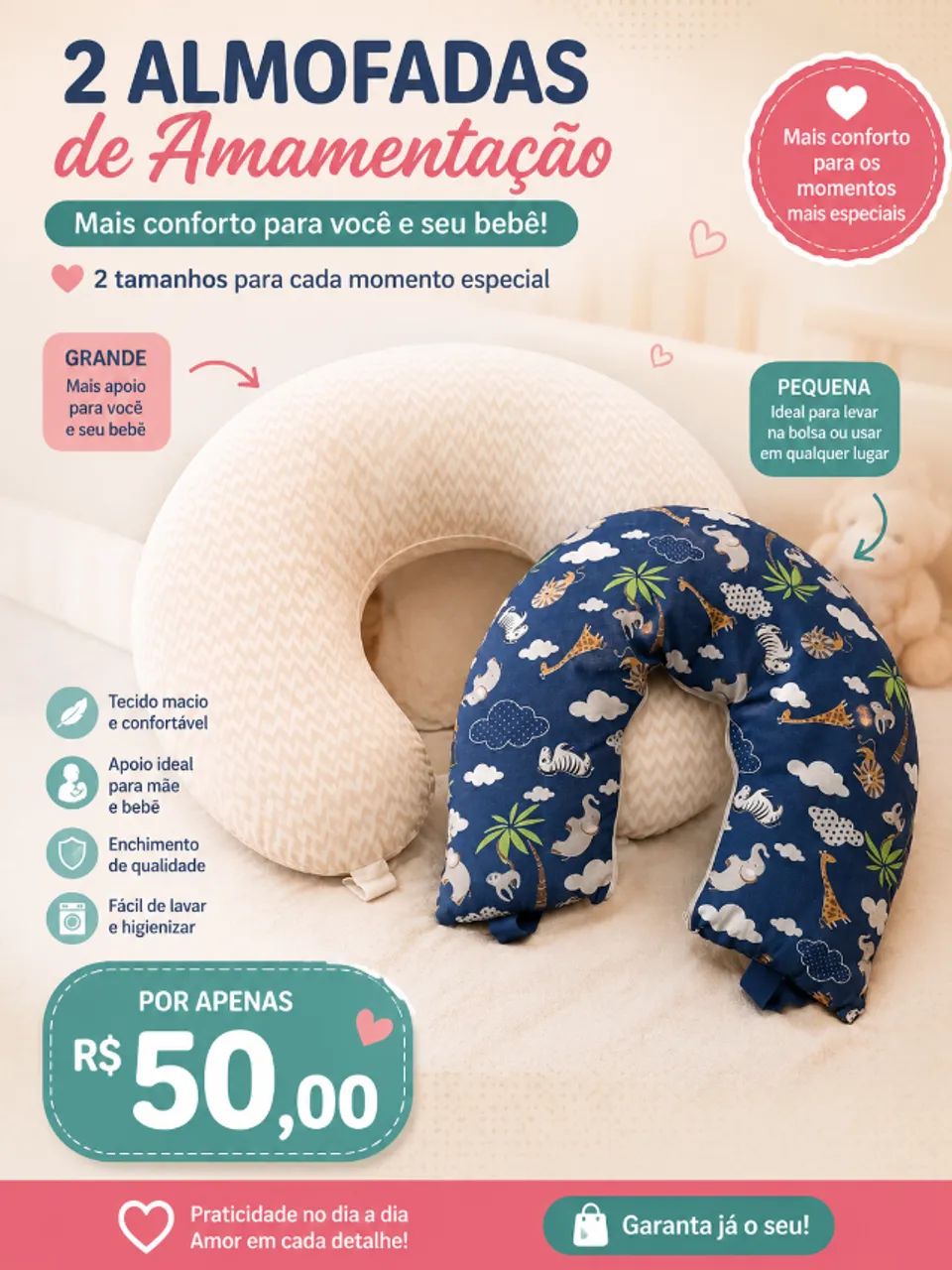 Almofadas de amamentação 