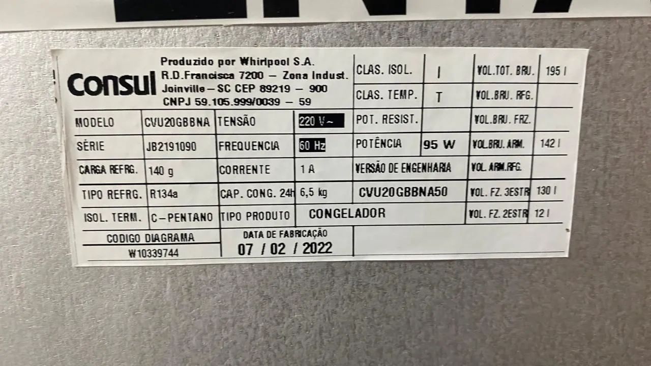 Freezer Consul vertical  - Foto 5