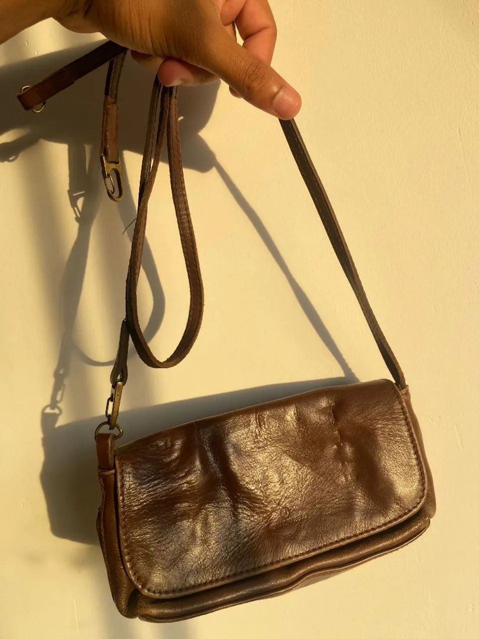 Bolsa couro vintage Thomaz Rabelo  - Foto 5