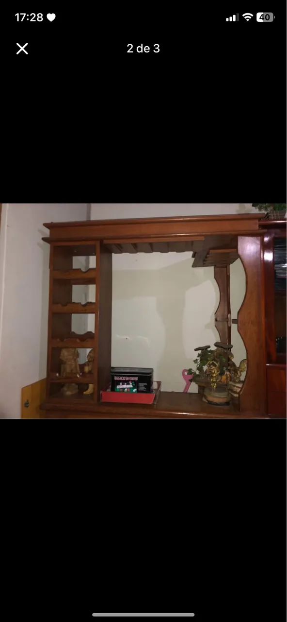 Vende-se bar de madeira pura antigo - Foto 3