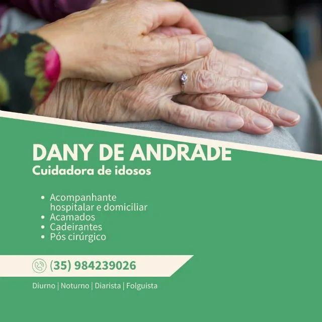 Acompanhante e cuidadora de enfermos e idosos