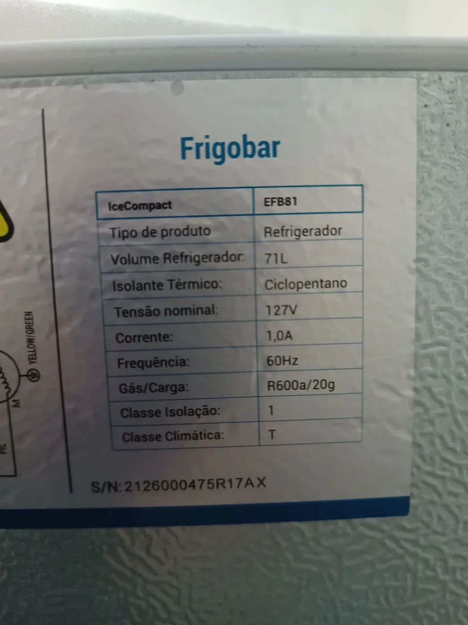 Frigobar EOS Modelo EFB81  - Foto 6