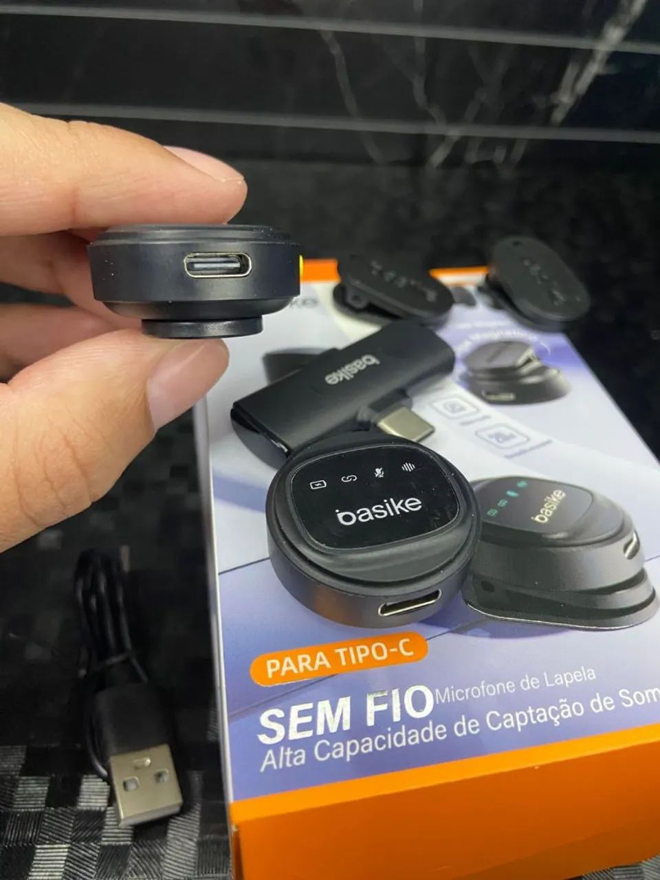 Microfone lapela tipo C - oferta com entrega grátis 