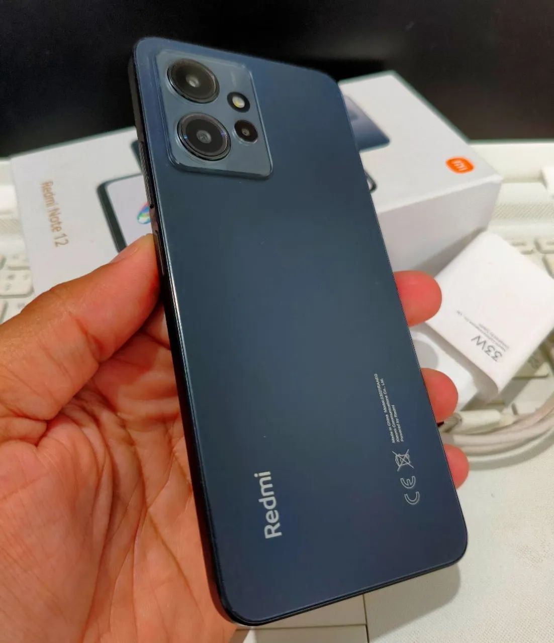 Note 12 com CAIXA e CARREGADOR ORIGINAL 8/128Gb + Capa e Pelicula - Foto 4