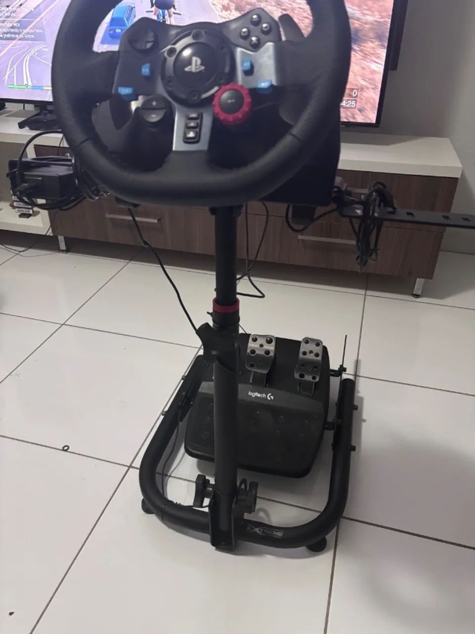 VOLANTE LONGITEC + SUPORTE - Foto 5