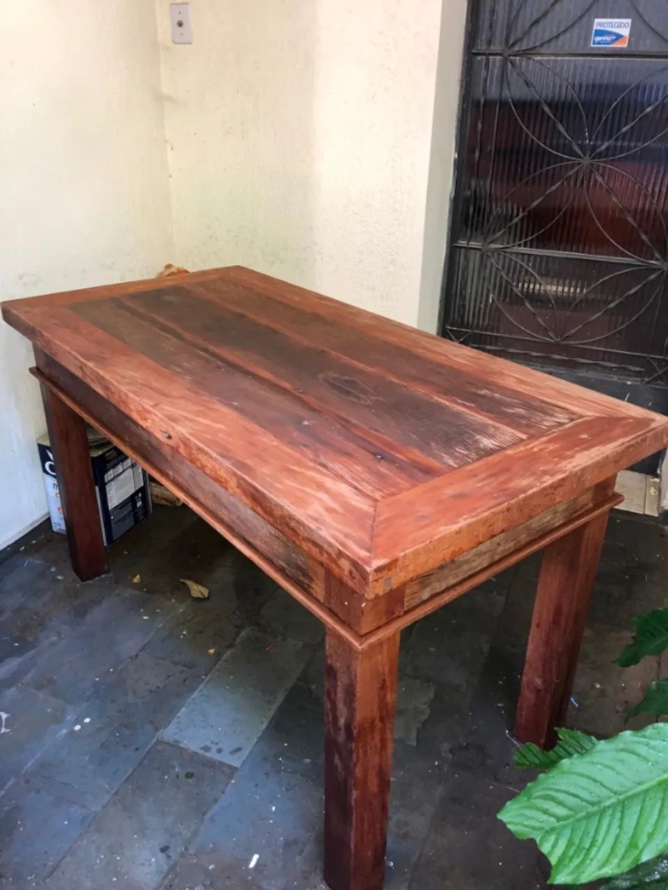 Mesa em Madeira de Demolição - Foto 3